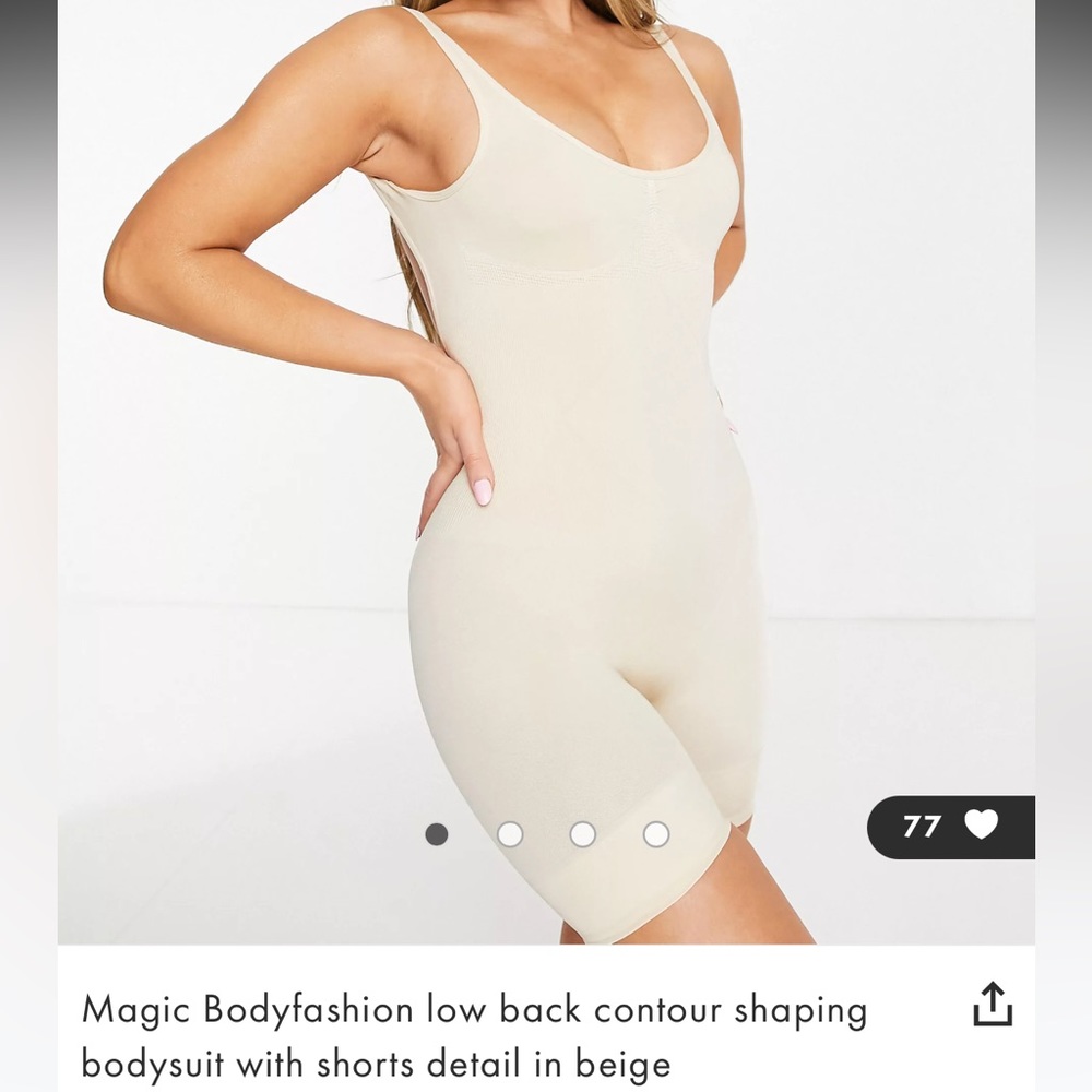 Magic Bodyfashion shapewear bodysuit with shorts and low back